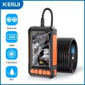 KERUI Industrial Endoscope Camera 4.3 "Single Dual Lens HD 1080P Car Inspection Borescope IP67 Waterproof Sewer Camera With LED. 