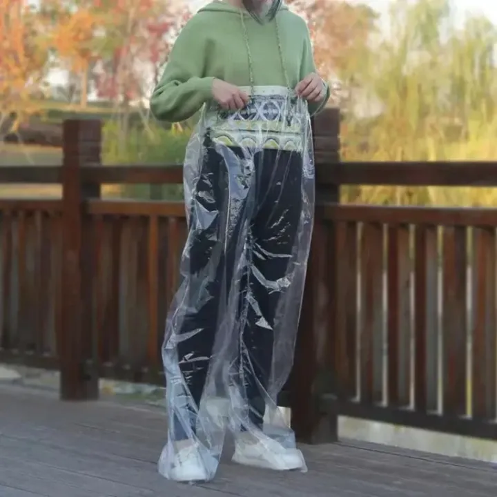 1/3pcs%20Disposable%20Raincoat%20Pants%20Portable%20Splash%20Proof%20Split%20Raincoat%20Outdoor%20Travel%20Drifting%20Cycling%20Feet-wrapped%20Rain%20Pants%20-%20Image%205