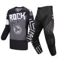 Men Motocross Racing Gear Set Motorbike Outfit Enduro Suit Off-road Pants & Jersey Combo ATV UTV MTB Bicycle Gloves. 