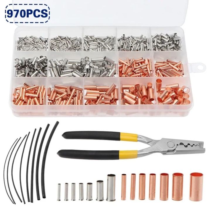970%20Copper%20Tube%20Terminal%20Cable%20Lug%20Bootlace%20Ferrule%20Kit%20with%20Heat%20Shrink%20Tube%20Crimping%20Plier%20Copper%20Connecting%20Pipe%20Wire%20Joint%20-%20Image%203