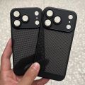 Original Cooling Grid Heat Dissipation Phone Case For iPhone 17Air 16 16E 15 14 13 12 11 17 Pro Max Mesh Breathable Hard Cover.