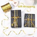 100 Yards Gold and Silver Curling Ribbon Shiny Balloon String  Wrapping Ribbon for Christmas Party Wedding Craft Flowers Dec. 