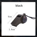 3-in-1 Emergency Whistle Compass & Thermometer - High Decibel Survival Keychain for Outdoor Safety. 