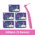Angled Interdental Brush For Orthodontic Braces Micro Soft Brush For Dental Brackets Cleaning L Shaped Short Handle Brushes. 