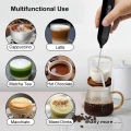 Electric Milk Frother Mini Coffee Whisk Mixer Wireless Milk Foamer Maker Type-C Rechargeable Egg Beater Handheld Stirrer Blender.