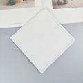 5PCS Pure White Gentleman Handkerchief Suit Pocket Square Plain Hair Band 35cm/13.7in - DIY Fashion Accessory. 