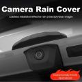 Car Rear Camera Rain Cover - Thickened & Widened Silicone, Non-Destructive Installation, Suitable for All Car Car Models, Clear. 