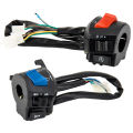 Motorcycle Handlebar Switch Control 1 Pair 7/8inch Universal Waterproof Motorcycle Horn Turn Signal Headlight Control Switch. 