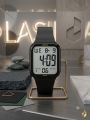 Lasika W-F157 Digital Sports Watch for Men & Boys - Waterproof Square Dial Rubber Strap LED Chronograph Wrist Watch. 