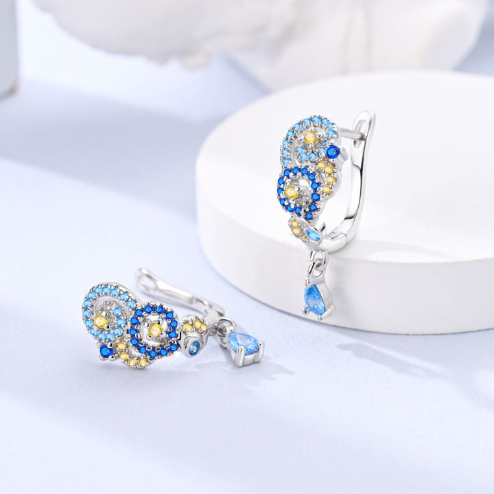 Original%20Earring%20925%20Sterling%20Silver%20Cherry%20Bow%20Pendientes%20For%20Woman%20Fashion%20Jewelry%20-%20Image%203