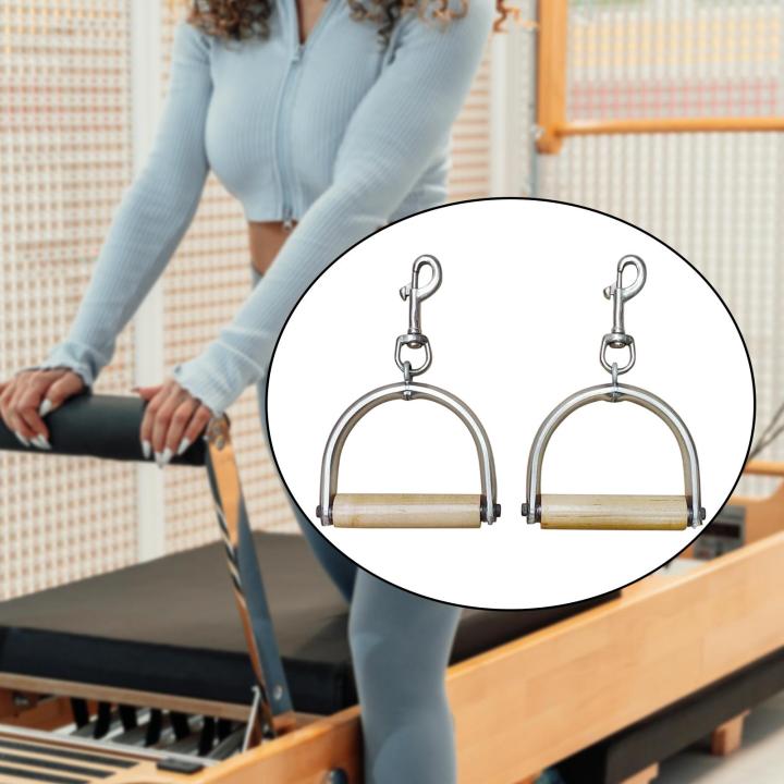 2Pcs Cable Machine Handles Full Body Workout Exercise Handles Pilates Reformer Handle for Pulley System Weight Lifting Pilates