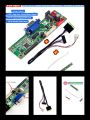 Laptop Display Monitor Combo Pack MT169 1ch 6bit 40 Pin 25mm LVDS 5 Key Manu Button Keypad Supply 12V 5A  Support VGA Input 40 Pin LVDs 1366x768 & 1024x600 Resolution. 