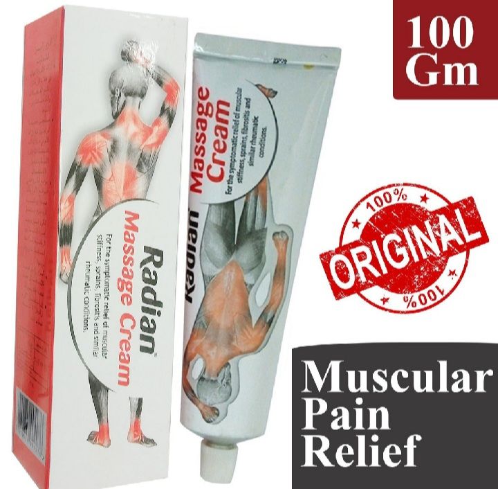 Radian Massage Cream For Instant Relief From Pain 100g Imported From UK