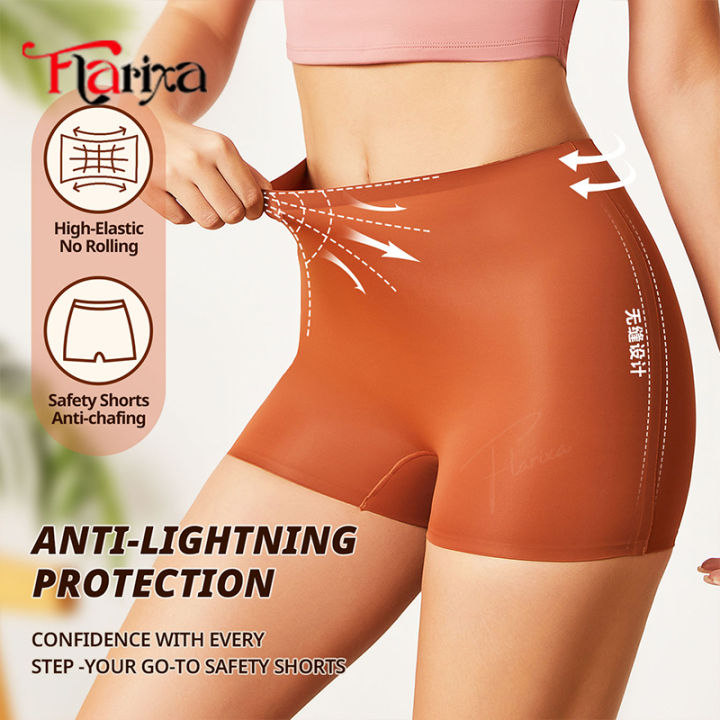 Flarixa%20Anti%20Chafing%20Slip%20Shorts%20Women%20High%20Waist%20Safety%20Panties%20Ice%20Silk%20Boyshorts%20Under%20Dress%20Seamless%20Sports%20Boxers%20Underwear%20-%20Image%202