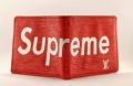 Supreme Red Wallet For Men - Stylish Leather Wallet for Men - Smart Wallet - Luxury Wallet. 