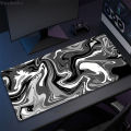 XXL Liquid Design Mouse Pad 50x100cm, Black White Strata Pattern, Non-Slip  Gaming Desk Mat for Esports Gamers Keyboard. 