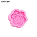 Peony Rose Closet Plaster Aromatherapy Pendant Silicone Mould Flower Car Rearview Mirror Decoration Pendant Drip Molds.