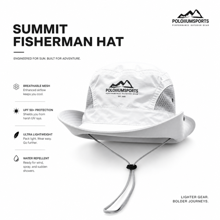 Unisex Quick Drying Fisherman Hat Lightweight Breathable Sun Hat Anti UV for Camping Hiking Outdoor Spring Summer Travel Adventu