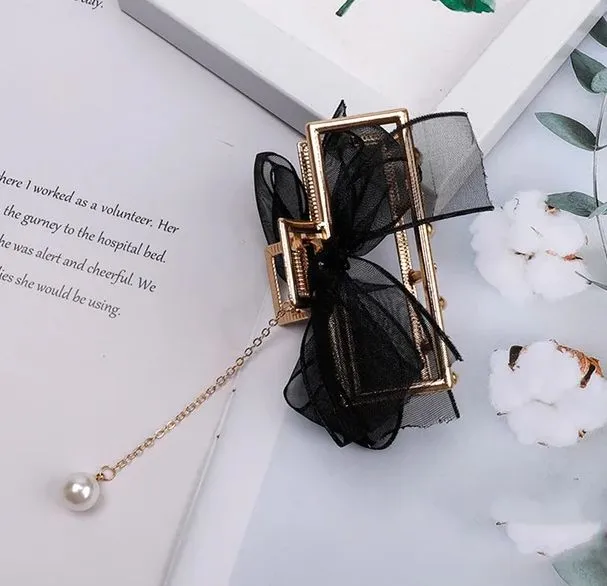 Korean%20Elegant%20Mesh%20Bow%20Hair%20Cacher%20For%20Women%20Large%20Grab%20Clips%20Hair%20Accessories%20-%20Image%204