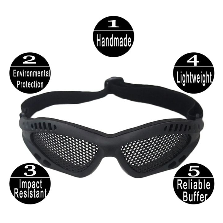 1PC%20Outdoor%20Eye%20Protective%20Comfortable%20Safety%20Glasses%20Goggles%20Anti%20Fog%20with%20Metal%20Mesh/PC%20Len%20for%20Paintball%20-%20Image%203