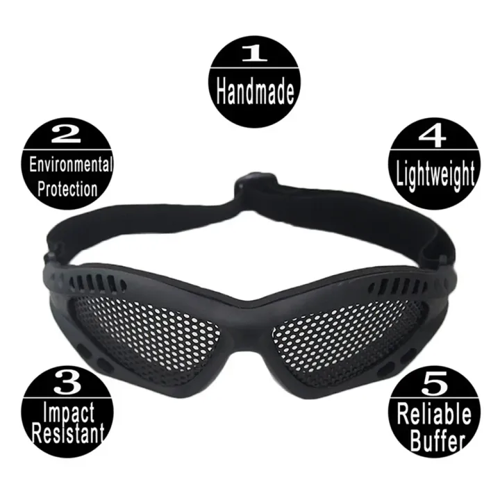 1PC%20Outdoor%20Eye%20Protective%20Comfortable%20Safety%20Glasses%20Goggles%20Anti%20Fog%20with%20Metal%20Mesh/PC%20Len%20for%20Paintball%20-%20Image%203