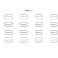 100 Pieces Bra Strap Hooks Metal Lingerie Clasp Hooks Adjustment Strap Bra Sliders for Swimsuit Tops and Slip Dress. 
