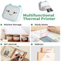 Mini Printer Thermal Adhesive Labels Printer Sticker Bluetooth Mini Pocket Label Notes Printer for Home and Office Android IOS ..