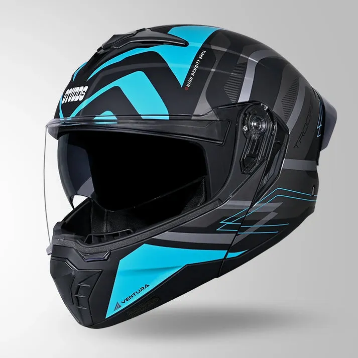 STUDDS%20TROOPER%20D3%20VENTURA%20HELMET%20(Matt%20Black%20Blue%20-%20Image%202