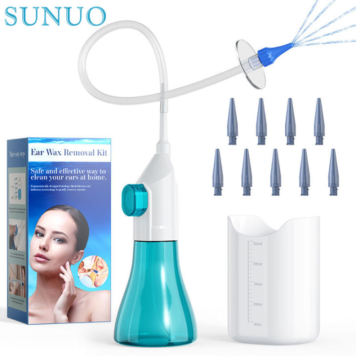 Ear Wax Removal Manual Ear Irrigation Flushing System EarWax Clean Tool ...