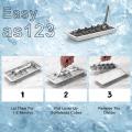 Stainless Steel Ice Cube Tray Stainless Steel Ice Cube Maker Freezer Square Ice Cube Mold tool Making for Milk and Drink Cooling.