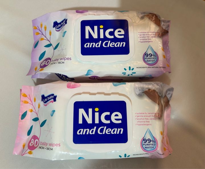 Nice and Clean Baby Wet Wipes - 160pcs