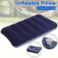 47x30cm Air Cushion Pillows Outdoor Camping Sleep Cushion Folding Square lnflatable Pillows Travel Backrest Plane Head Rest Big.