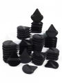 Black Triangle Powder Puff Facial Makeup Sponge Soft Velvet Cosmetics Puff Mixer Beauty Foundation Make-Up Sponge Makeup Access.