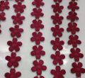 FASHION! (2 GAZ) TOP QUALITY MILKY FLOWERS DESIGNER LACE FOR WOMEN CLOTHES/Size 1.5 inch width. 