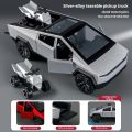 1:36 Cybertruck Toys Off Road Vehicle Die Cast Model Car Beach Motorcycle Hobby Collectible Birthday  For Boy. 