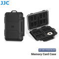 JJC 22 Slots Memory Card Case Holder Organizer for 12 TF Micro SD Card + 8 SD SDHC SDXC Card + 2 Nano SIM Card Storage Card Case. 