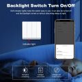Tuya Zigbee Smart Light Switch Push Button With Neutral Wire optional Smart Life APP Remote Control Works With Alexa  Home lightify. 