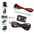 Zero Delay Arcade USB Encoder PC PS3 Switch Raspberry Pi  TO Joystick FOR 5PIN & 2.8MM Button Hitbox Controller. 