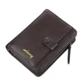 Fashion Men Wallets High Quality PU Leather Zipper Short Design Card Holder Male Purse with Coin Pockett Holder Men Wallets. 