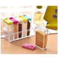 Storage Seasoning Boxes 1set 6 Psc Spice Jar Kitchen Condiment Box Acrylic Spices Storage. 