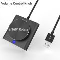 USB Volume Control Knob PC Computer Speaker Audio Volume Controller 2 Modes Multimedia Controller for Windows/Android/Mac IOS. 