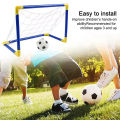 Football Goal Sports Toy Foldable Children's Football Gate with Pump & Ball Portable Soccer Goal for Outdoor Football Training.