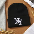 1PC/ 2PCS  Winter beanies caps for men, 3D Embroidery  knitted hats for women, outdoor warm hats , sports and casual CAP. 