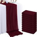 1pc Cheesecloth Table Runner Country Style Gauze Cheese Cloth Tablecloth For Wedding Bridal Shower Baby Shower Birthday Party. 