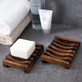 Natural Bamboo Soap Holder Wooden Bathroom Soap Storage Rack Prevent Mildew Soap Draining Box Organizers Bathroom Accessories. 
