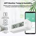 Tuya WiFi Temperature Humidity Sensor For Smart Home Thermometer Hygrometer APP Remote Control Work with Yandex SmartLife Alexa. 
