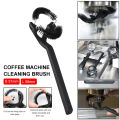 Coffee machine cleaning brush, nylon espresso machine brush detachable head for coffee grinder and cleaning espresso coffee machine brush. 