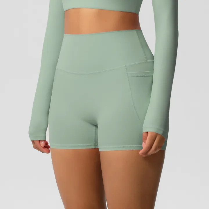 Women%20Sports%20Short%20With%20PocketedYoga%20Legging%20Shorts%20Squat%20Proof%20High%20Waist%20Fitness%20Tight%20Shorts%20Quick%20Drying%20Cycling%20Workout%20Gym%20-%20Image%205