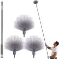 Cobweb Duster, Extendable Reach 9.5 feet, Ceiling Fan Duster | Aluminum Telescoping Pole | Medium Stiff Bristles | Long Handle Duster for Cleaning.