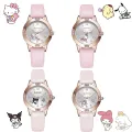 Sanrio Hello Kitty Watch Kuromi Cinnamoroll Kawaii Quartz Casual Fashion My Melody WristWatch Women Girl Children Birthday Gifts. 